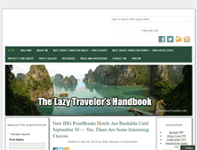 Tablet Screenshot of lazytravelers.net
